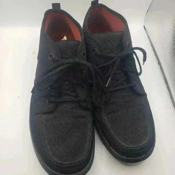 Timberland Black Fabric Chukka Boots Men's US 10.5 Mesh Lace Up Casual shoes - Picture 2 of 7